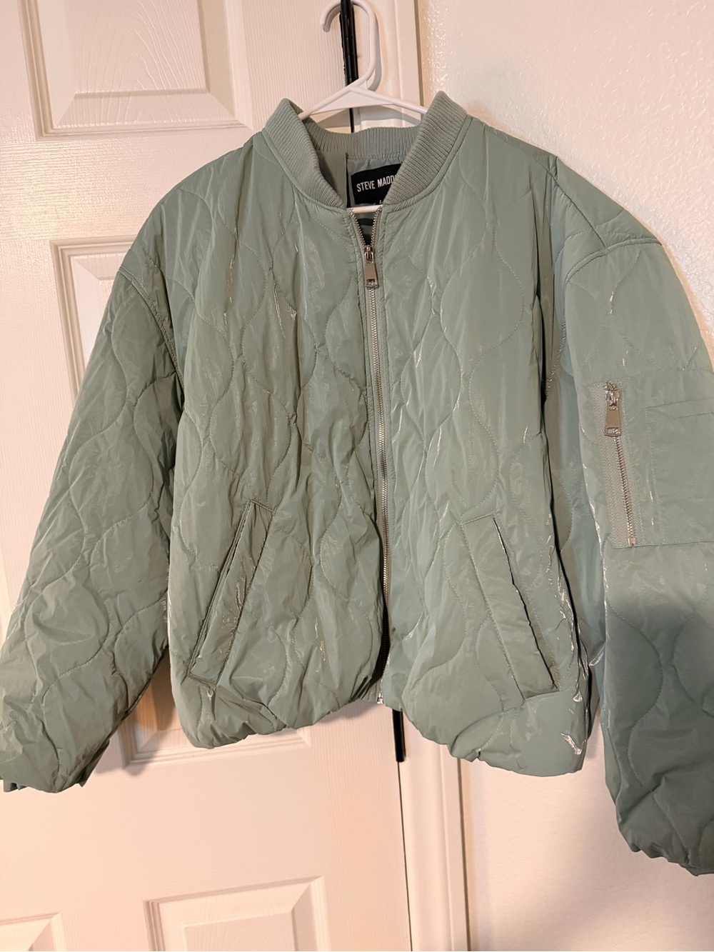 Steve Madden Quilted Bomber Jacket